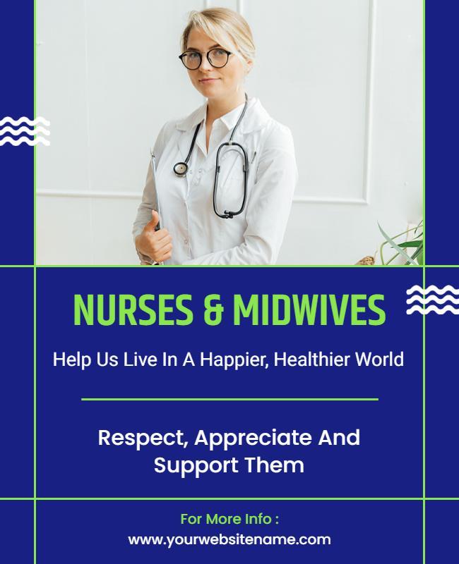 Nurses and Midwives Appreciation Flyer Template