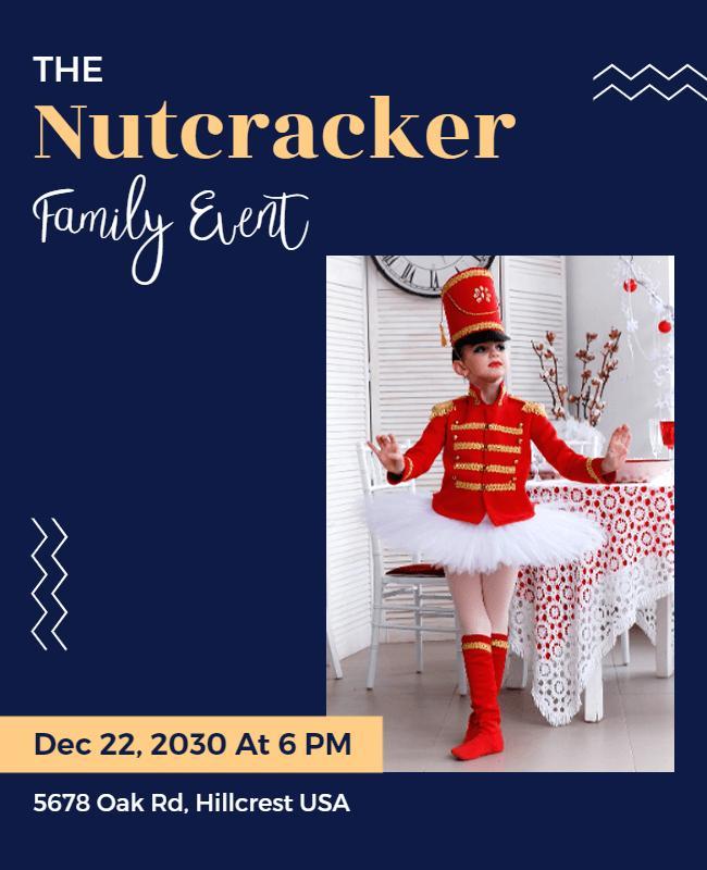 Nutcracker Family Performance Event Flyer Template