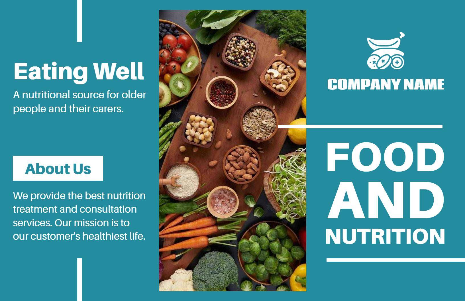 Nutritional Guidance for Seniors Trifold Brochure Template