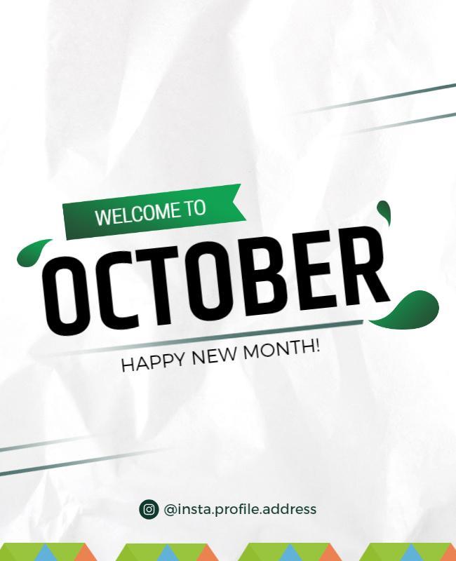 October Welcome Celebration Flyer Template