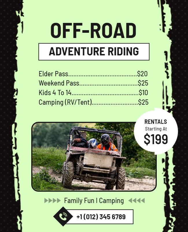 Off Road Adventure Riding Event Flyer Template