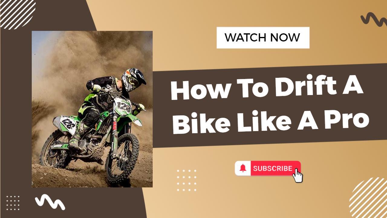 Off-Road Bike Drifting Techniques YouTube Thumbnail Template