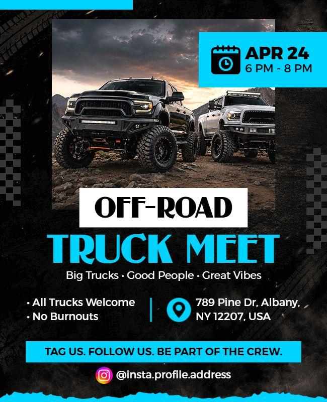 Off-Road Truck Meet Event Flyer Template