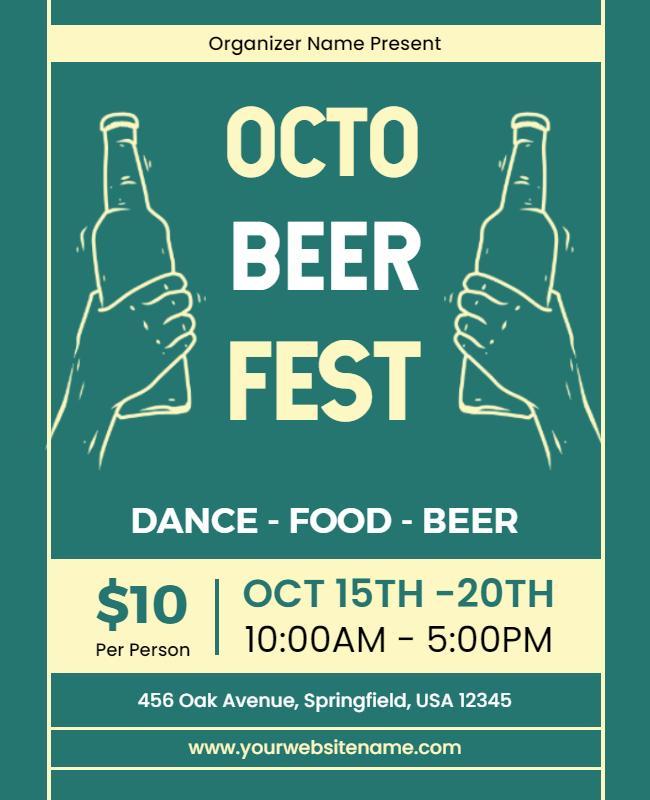 Oktoberfest Celebration Event Flyer Template