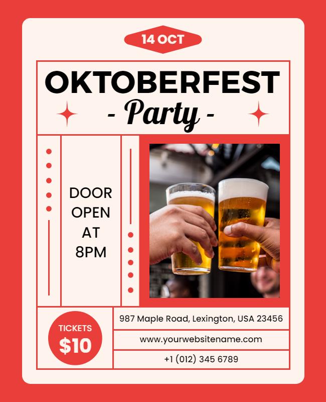 Oktoberfest Party Flyer Template