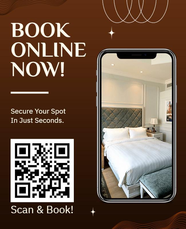 Online Booking Advertisement Flyer Template