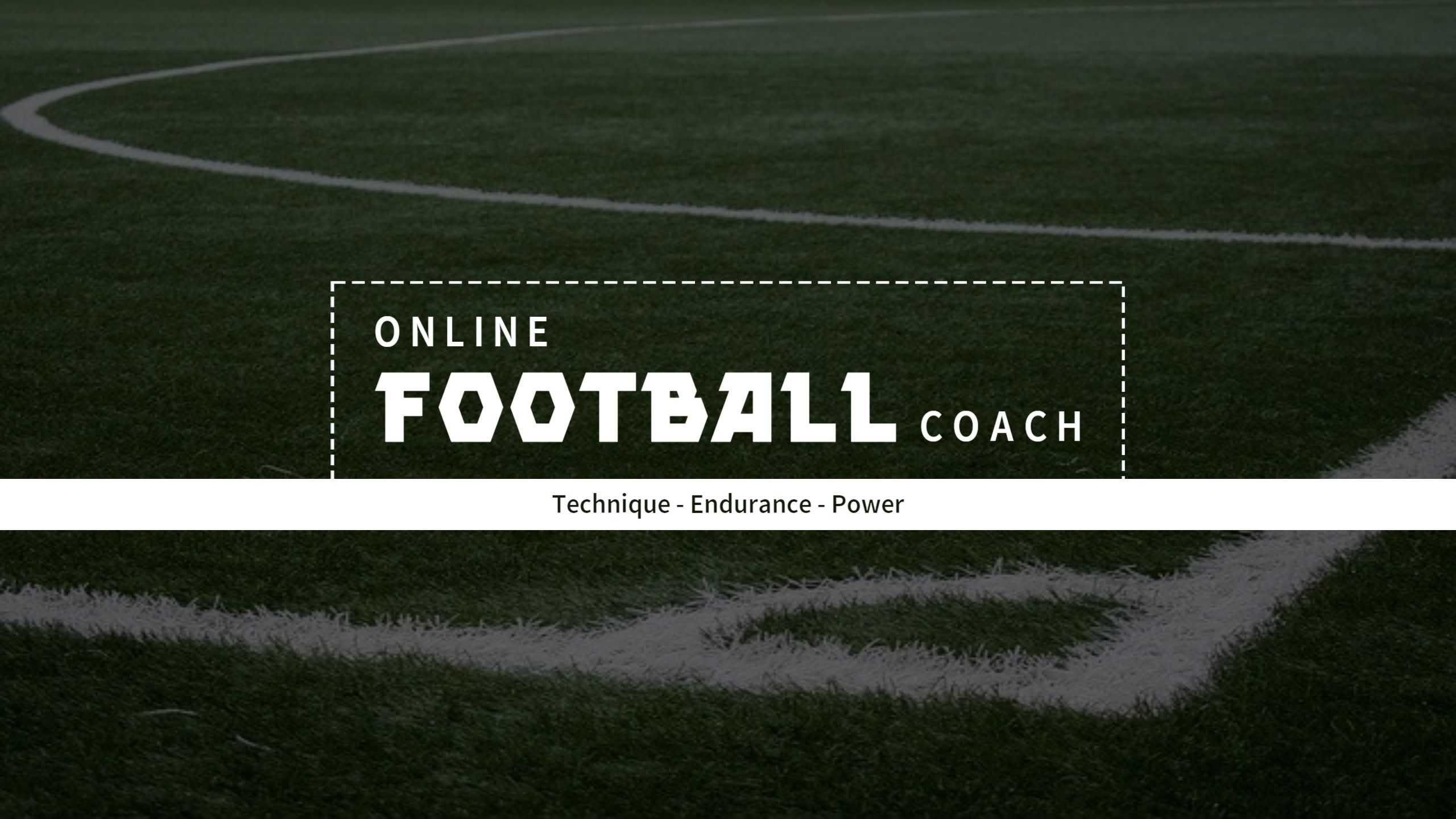Online Football Coaching Techniques and Power Training YouTube Banner Template