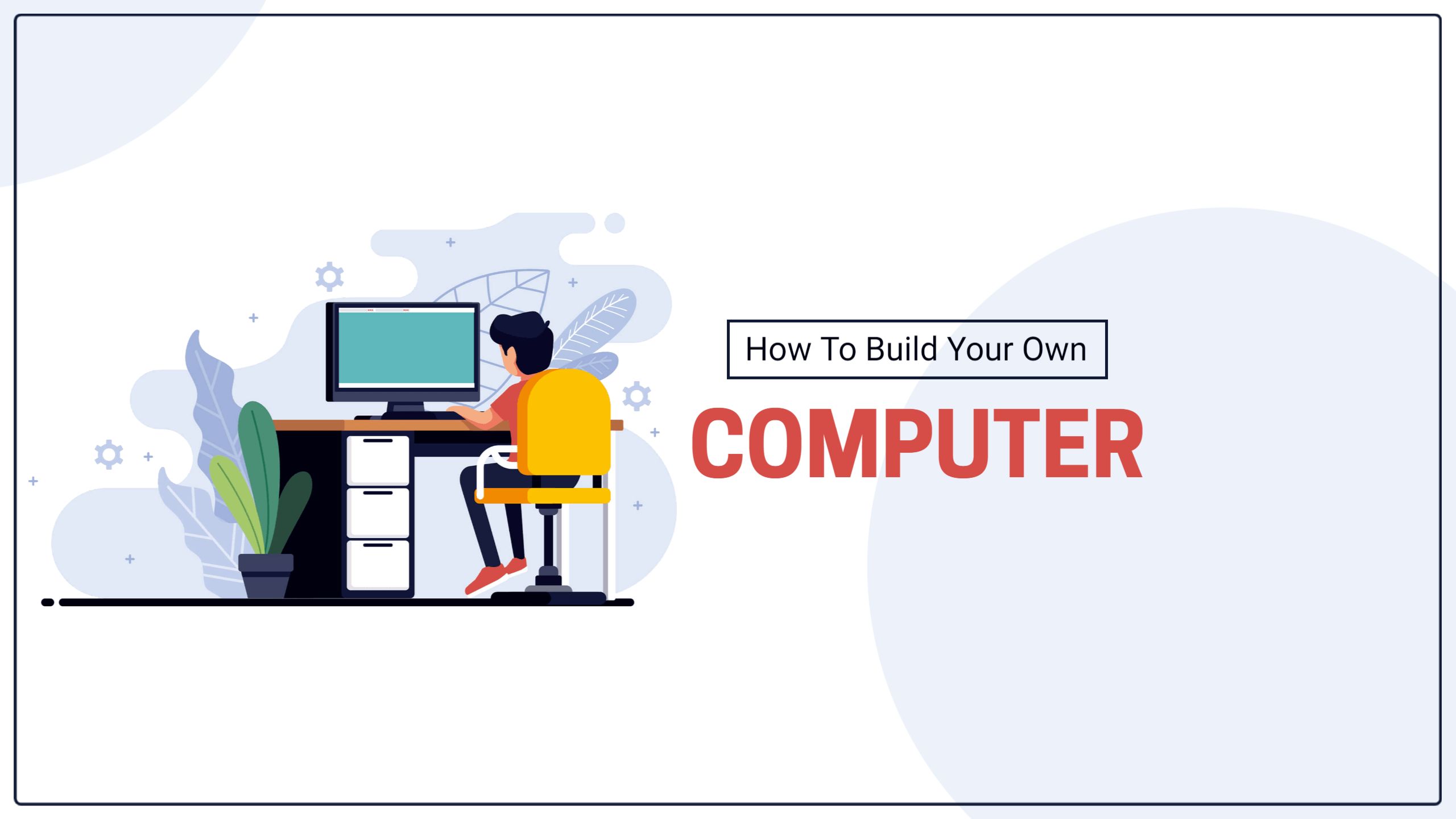 Online Guide to Building Your Own Computer YouTube Banner Template