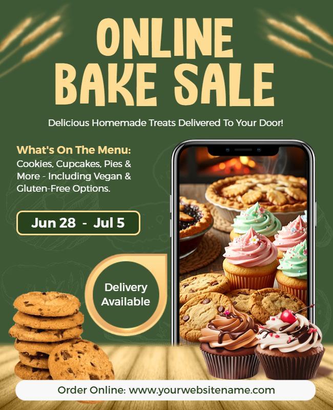 Online Homemade Bake Sale Flyer Template