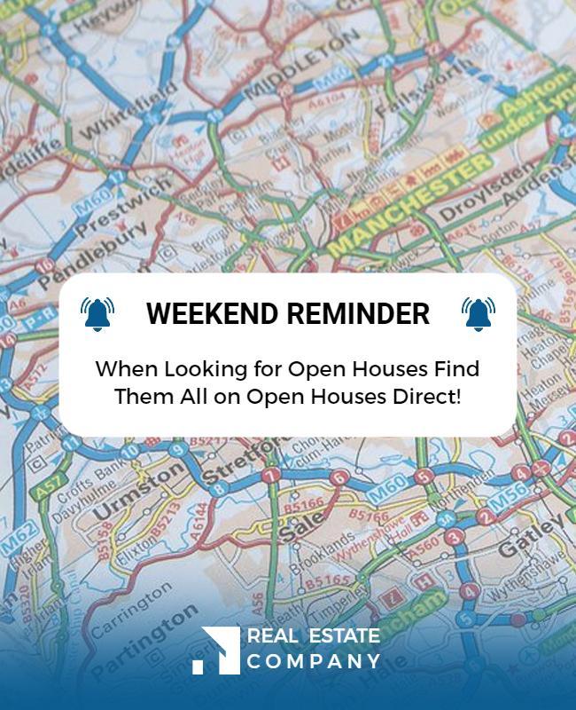 Open House Weekend Guide Flyer Template