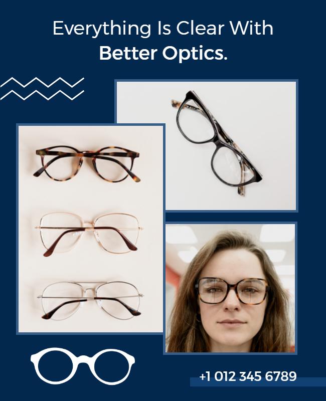 Optical Glasses Promotional Flyer Template