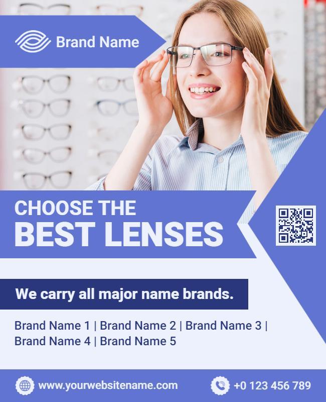 Optical Store Best Lenses Flyer Template