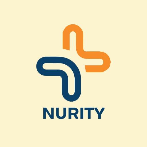 Orange and Blue Abstract Health Symbol for Hospital Logo Template