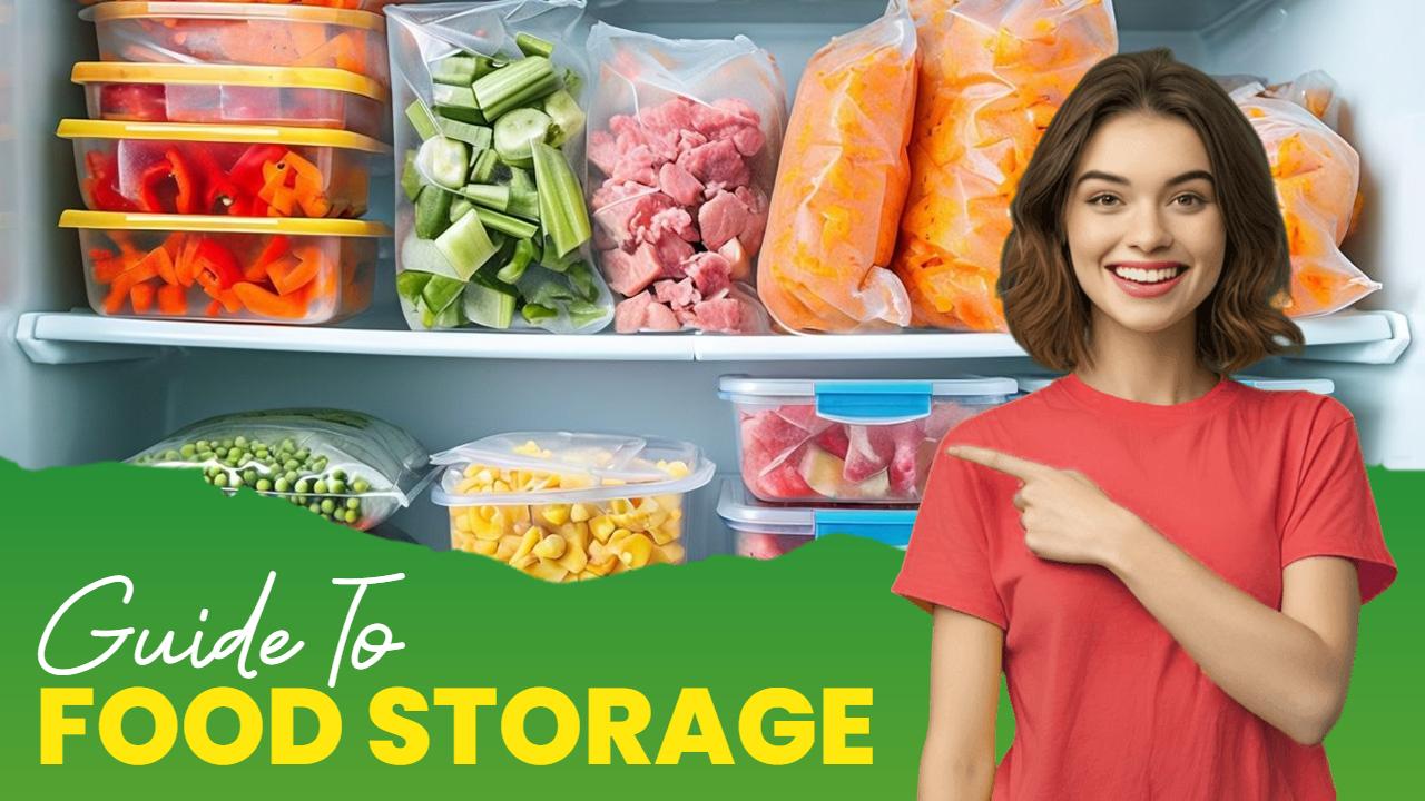 Organized Refrigerator Food Storage Tips YouTube Thumbnail Template