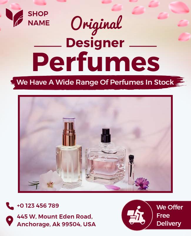 Original Designer Perfumes Sale Flyer Template