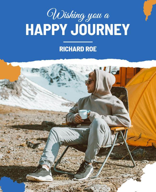 Outdoor Adventure Happy Journey Travel Poster Template