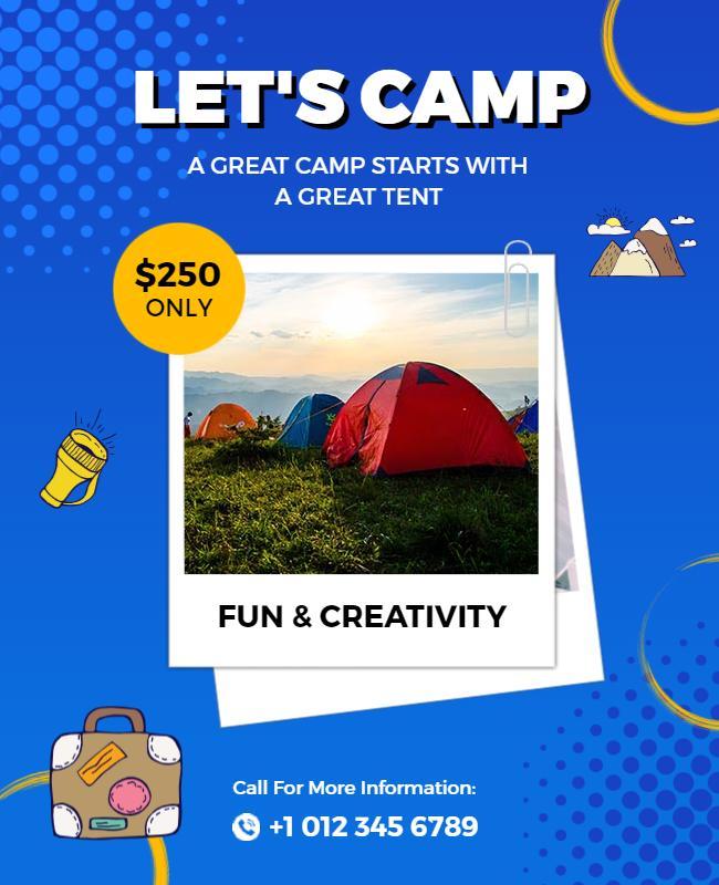 Outdoor Camping Adventure Event Flyer Template