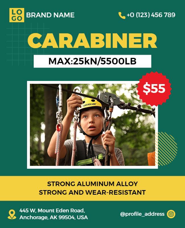 Outdoor Climbing Gear Promotion Flyer Template