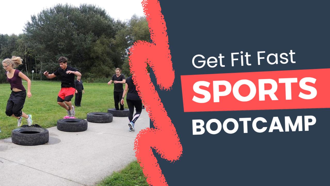 Outdoor Fitness Challenge Sports Bootcamp YouTube Thumbnail Template