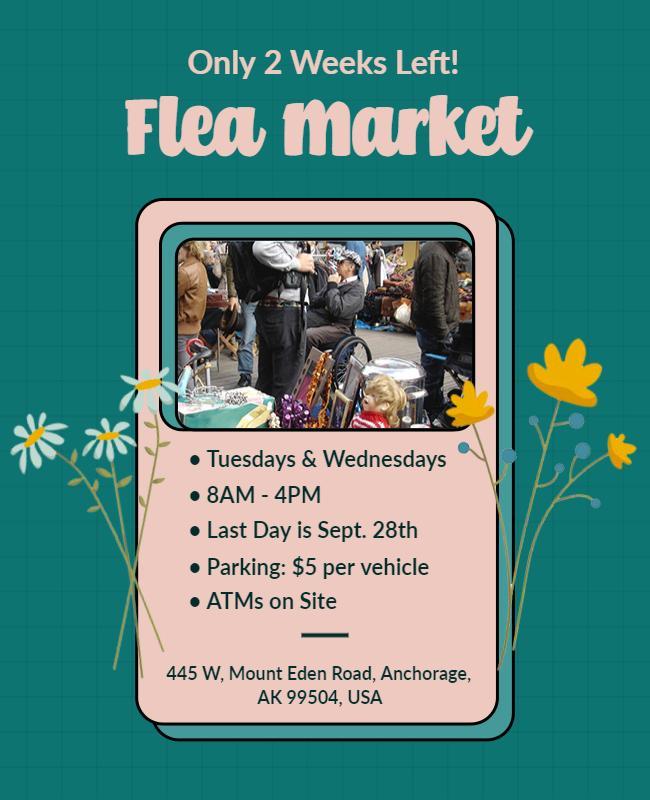 Outdoor Flea Market Event Flyer Template