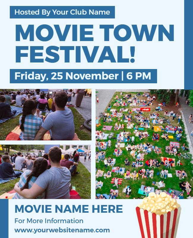 Outdoor Movie Night Festival Flyer Template