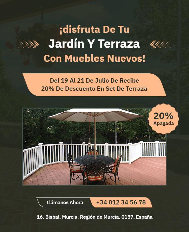 Outdoor Patio Furniture Sale Flyer Template