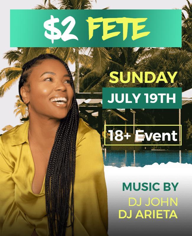 Outdoor Summer Fete Flyer Template