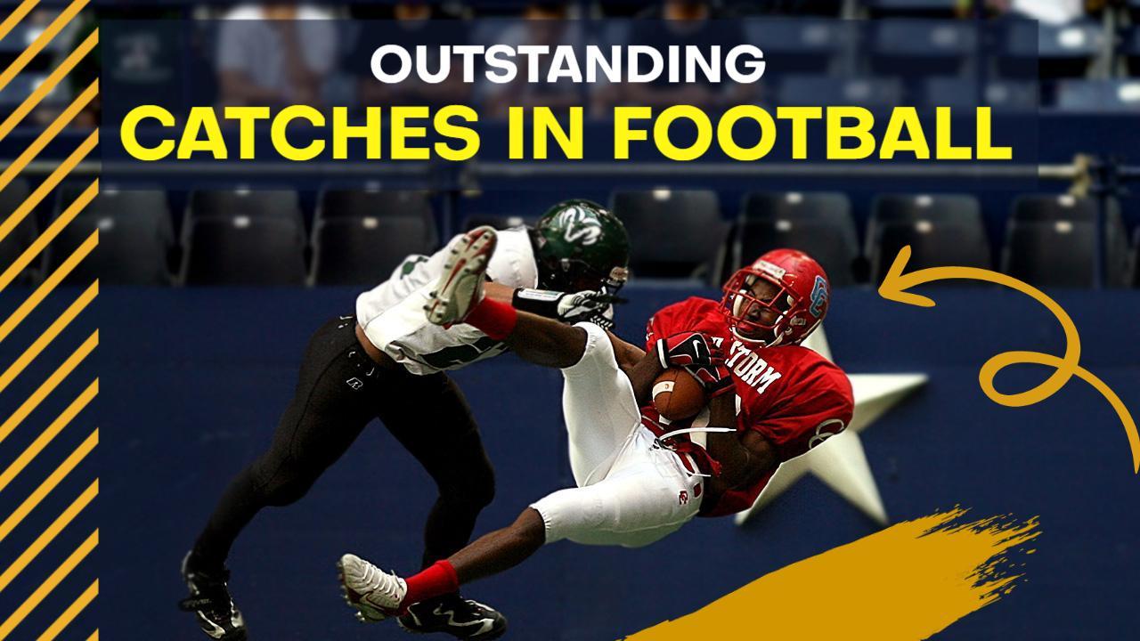 Outstanding Catches Highlights Football YouTube Thumbnail Template