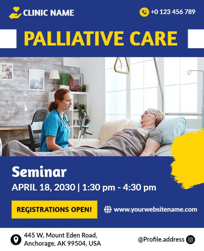 Palliative Care Seminar Event Flyer Template