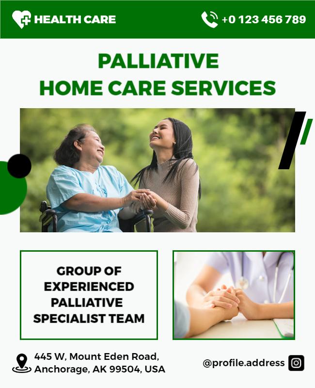 Palliative Home Care Services Flyer Template