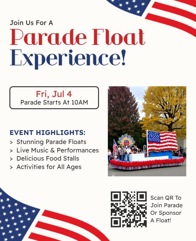 Parade Float Event Flyer Template