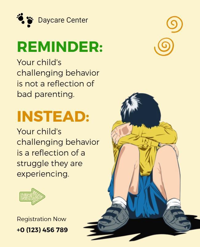 Parenting Support and Awareness Flyer Template