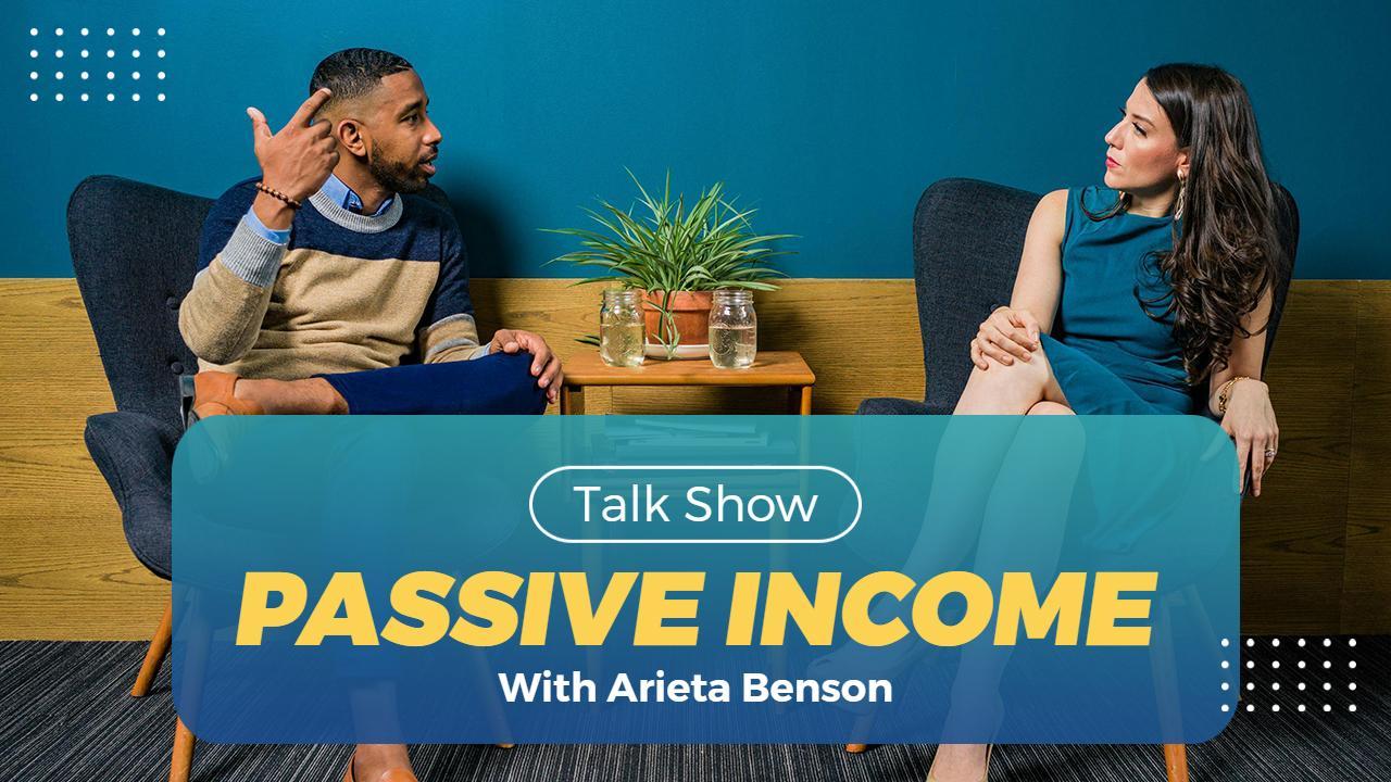 Passive Income Strategies Talk Show Trending YouTube Thumbnail Template
