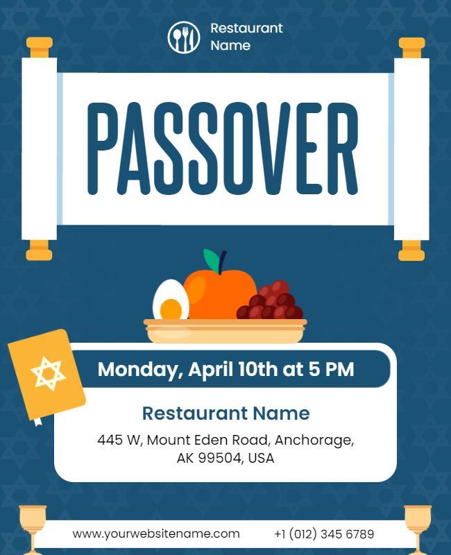 Passover Celebration Event Flyer Template