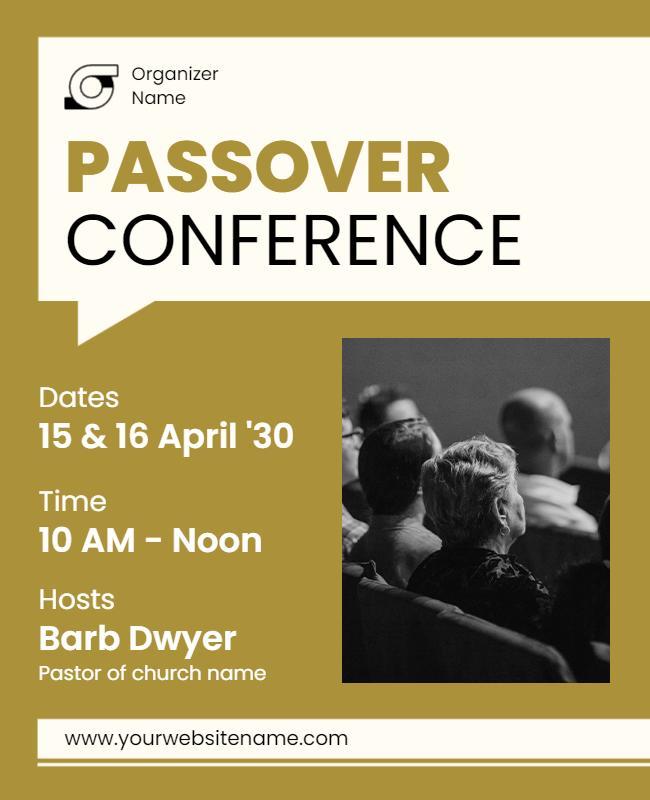 Passover Religious Conference Event Flyer Template