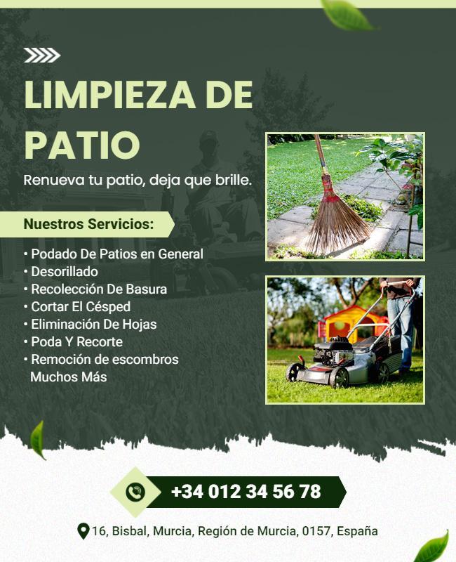 Patio Cleaning and Maintenance Services Flyer Template