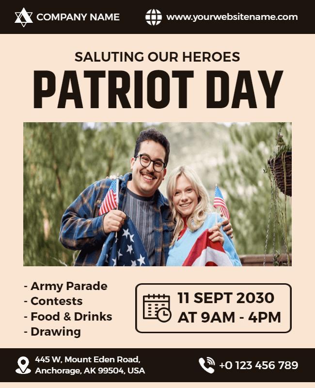 Patriot Day Celebration Event Flyer Template