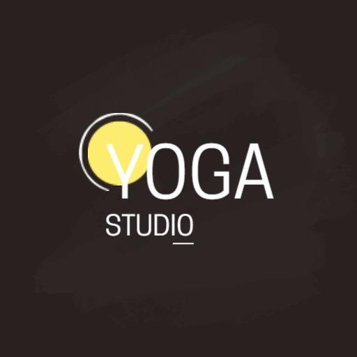 Peaceful Sun and Moon Theme in Yoga Studio Logo Template