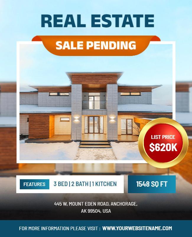 Pending Sale Real Estate Flyer Template