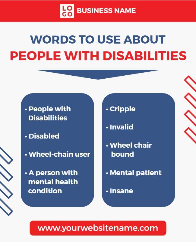 People with Disabilities Awareness Flyer Template
