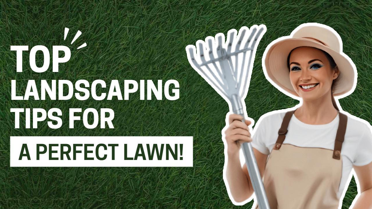Perfect Lawn Landscaping Tips Trending YouTube Thumbnail Template