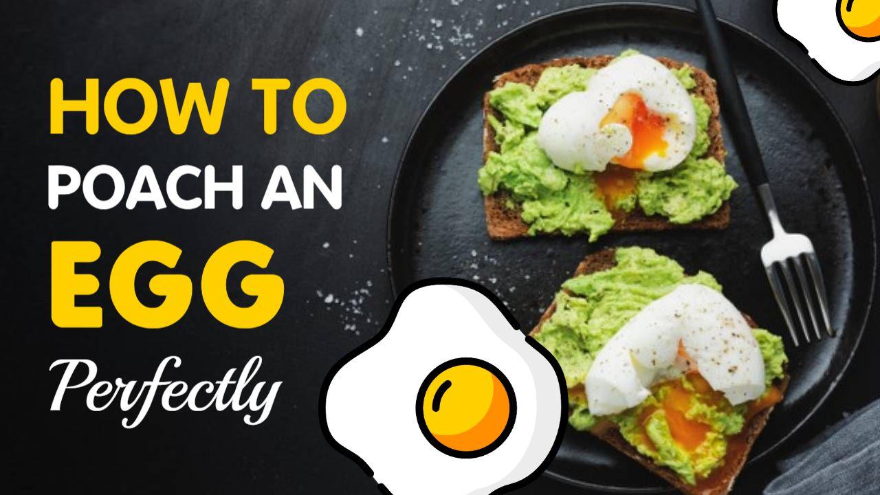 Perfectly Poached Egg with Avocado Toast Food YouTube Thumbnail Template