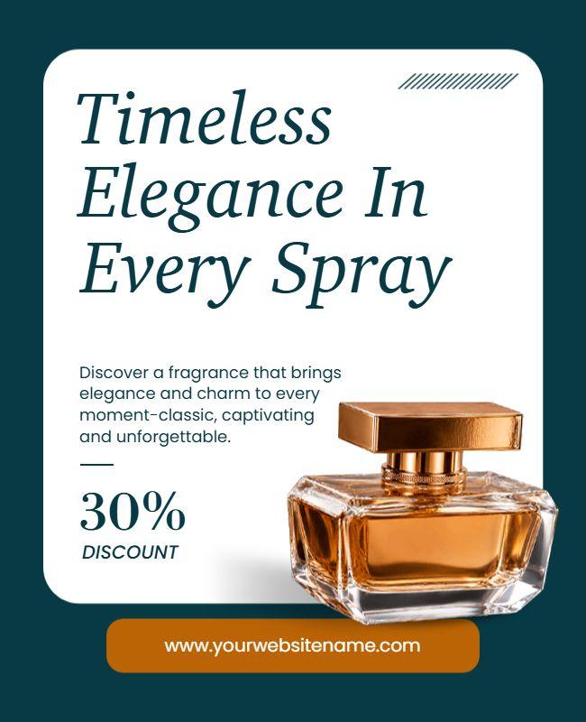 Perfume Discount Promotion Poster Template