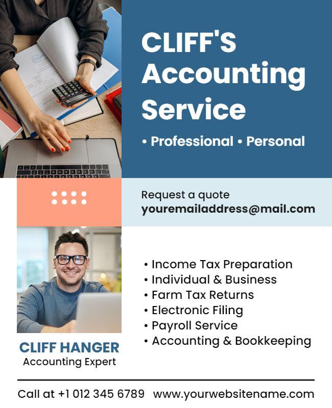 Personal and Business Accounting Services Flyer Template