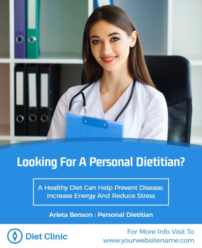 Personal Dietitian Consultation Services Flyer Template