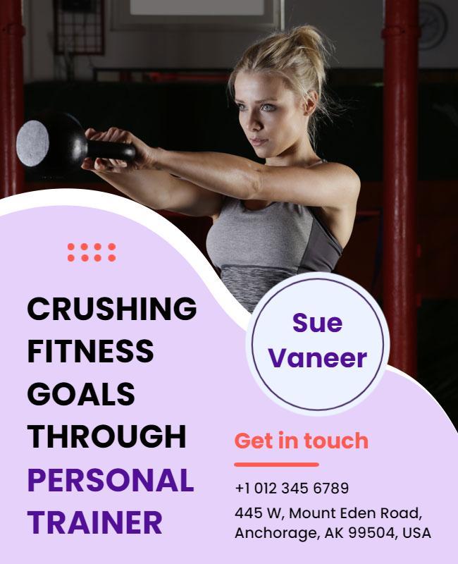 Personal Fitness Training Promotion Flyer Template