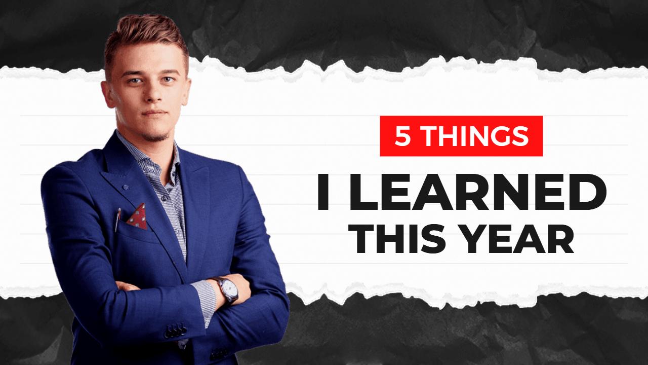 Personal Growth 5 Lessons Learned YouTube Thumbnail Template