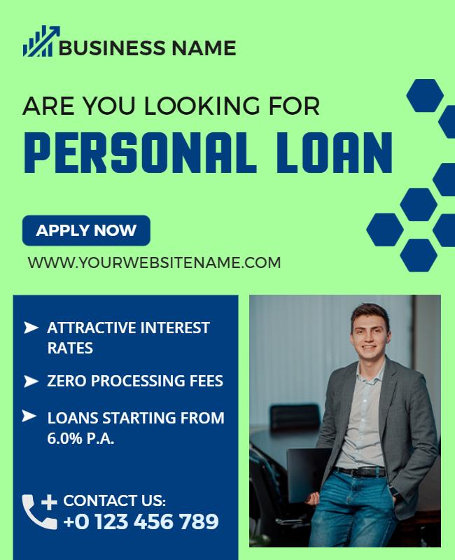 Personal Loan Advertisement Flyer Template