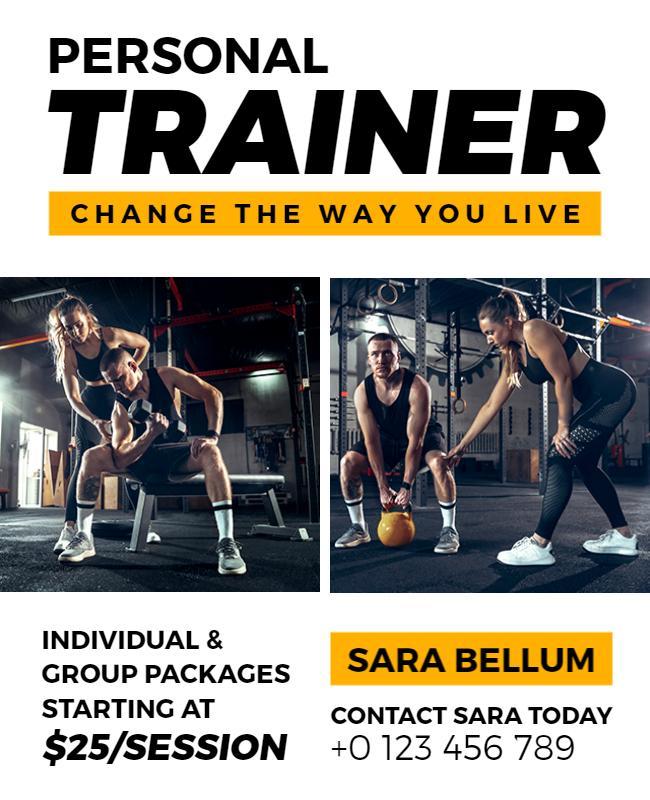 Personal Trainer Flyer Template