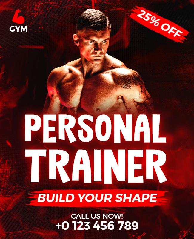 Personal Trainer Offer Flyer Template